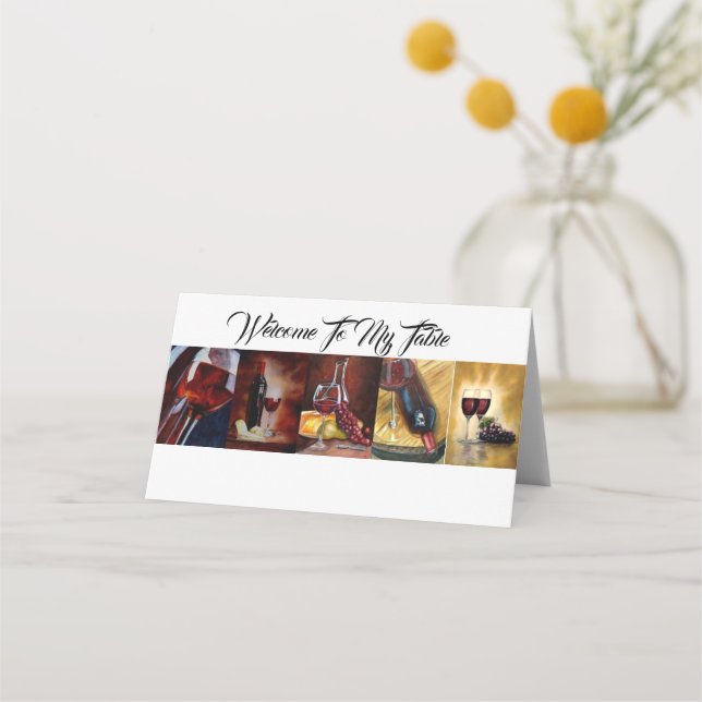 Carte De Placement Carte Place - Bienvenue Dans Mon Accueil (Devant)