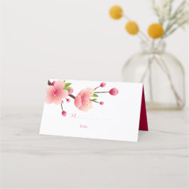 Carte De Placement Carte Place Fleur Rose de Cerisier