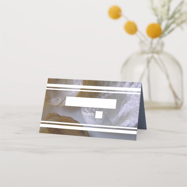 Carte De Placement Carte Place Mariage Beach Clams (Devant)