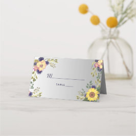 Carte De Placement Carte Place Mariage Floral Violet