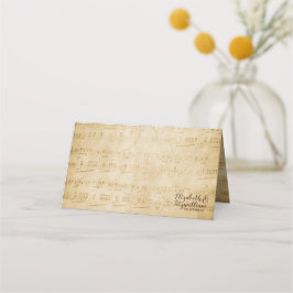 Carte De Placement Carte Place Musique vintage ou carte Escort