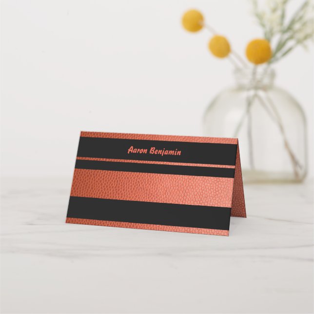 Carte De Placement Carte Place pour Hoops Bar Mitzvah Collection (Devant)