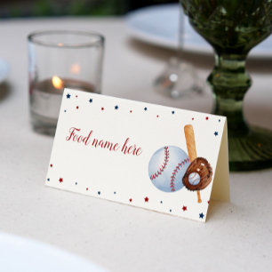 Carte De Placement Carte Place Tente Baseball Baby shower Anniversair