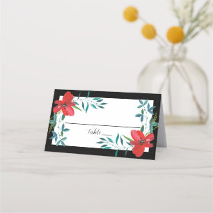 Carte De Placement Carte Tropical Floral Place