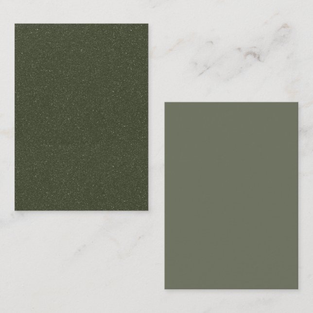 Carte De Placement Carton plat texturé vert mousse (Devant / Derrière)