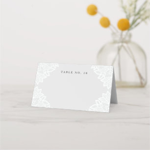 Carte De Placement Cartons de table vintage en dentelle pour baptême