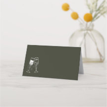 Champagne Olive bois Vert Blanc Mariage