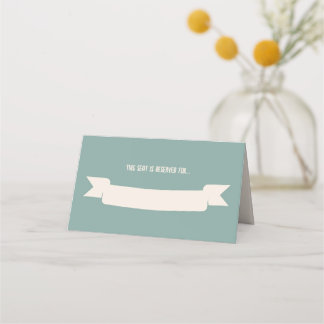 Carte De Placement Chanson de mariage de l'oiseau bleu ardoise