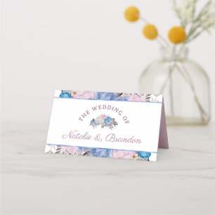 Carte De Placement Charme parisien Floral Réservé Mariage
