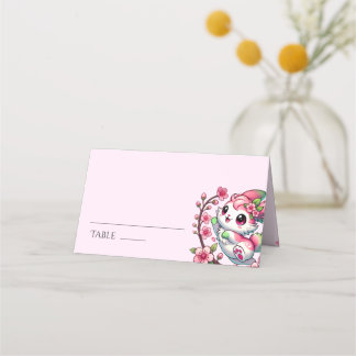 Carte De Placement Charming Sakura Bunny