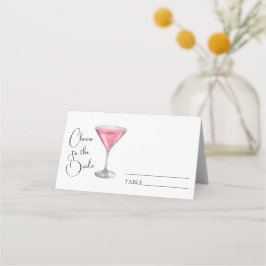 Carte De Placement cheers to the bride bridal shower - wedding place