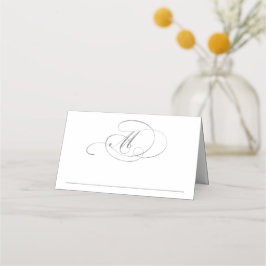 Carte De Placement Chic Faux Argent Mariage Place Modèle de carte