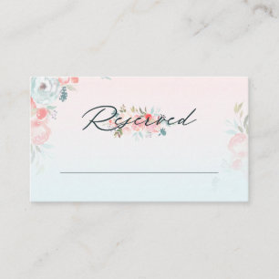 Carte De Placement Chic Ombre French Garden Réservé Mariage de siège