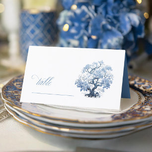 Carte De Placement Chinoiserie Arbre en fleurs Motif ID1094
