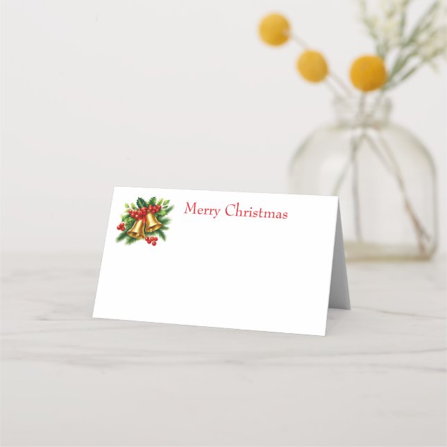 Carte De Placement Christmas Bells (Devant)