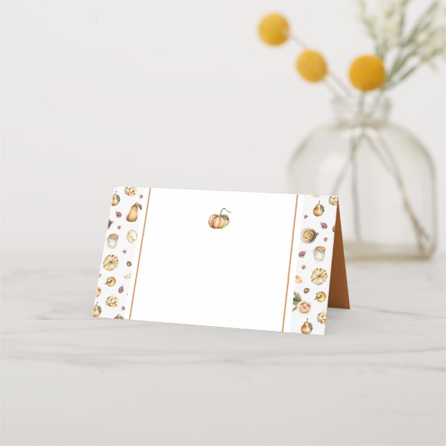 Carte de placement citrouille (Devant)