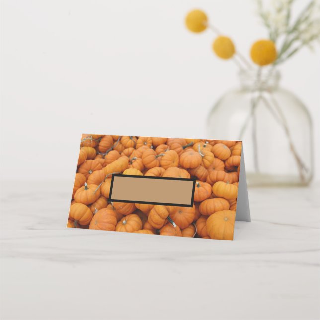 Carte De Placement Citrouilles de Thanksgiving (Devant)