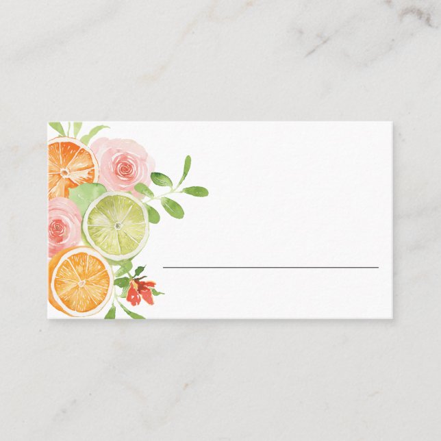 Carte De Placement Citrus blank (Devant)