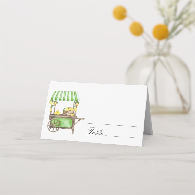 Carte De Placement Citrus lemon - wedding place cards (Devant)
