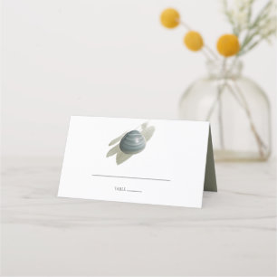 Carte De Placement Clam Watercolor Strot Mariage Place Card