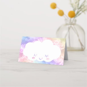 Carte De Placement Cloud Neuf Carte Lieu Anniversaire - Kawaii Pastel
