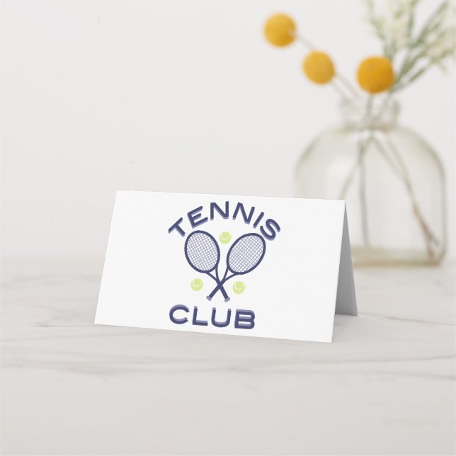 Carte De Placement Club de tennis (Devant)