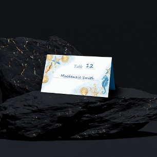 Carte De Placement Coastal Chic La barrière de corail moderne