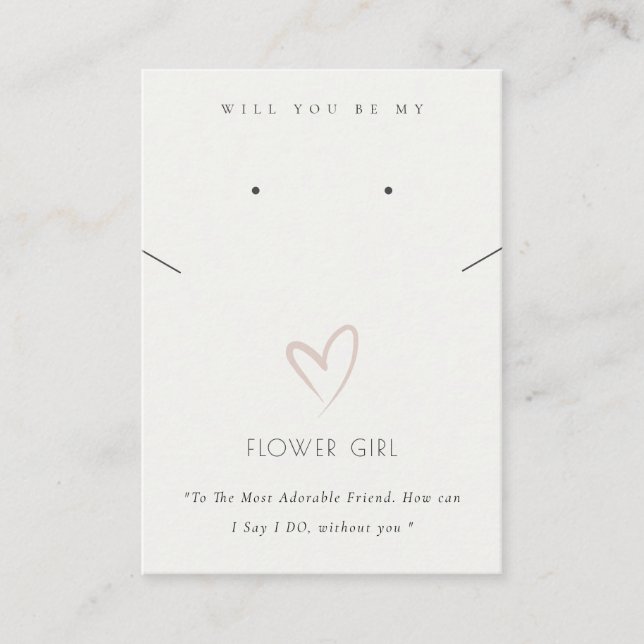 CARTE DE PLACEMENT COEUR BLANC FLEURS FILLE CADEAU COEUR REGARDANT (Devant)