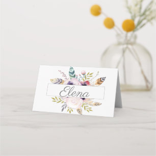 Carte De Placement Collection de Mariages élégants Boho