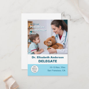 Carte De Placement Conférence Médicale sur la pédiatrie
