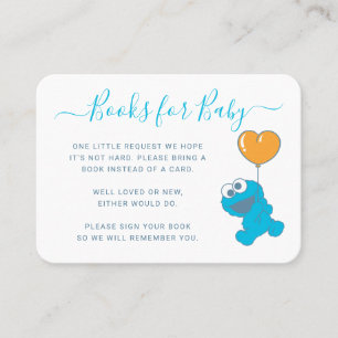 Carte De Placement Cookie Monster Balloque Demande de livre Insérer