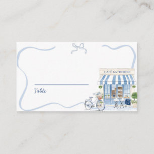 Carte De Placement Coquette Café Parisien Français