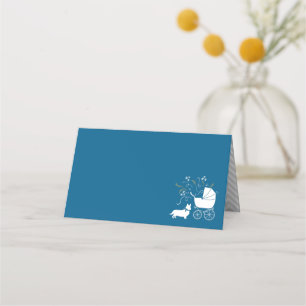 Carte De Placement Corgi Baby shower Chien Chien Chien Chien Chien Gr
