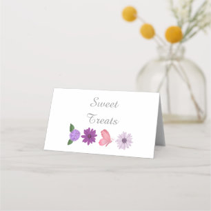 Carte De Placement Cosmos Floral Personnalisé pour Baby Shower de Mar