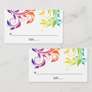 Carte De Placement Couleurs arc-en-ciel feuille de défilement LGBT ma