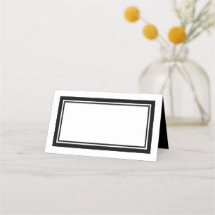 Carte De Placement Couleurs personnalisées Classique Moderne Double B