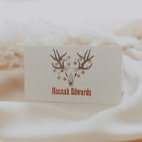 Cowboy Christmas Place Card, Western Theme Party