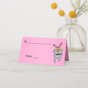 Carte De Placement Cume blanc pouce de lapin vers le haut Cravate de 