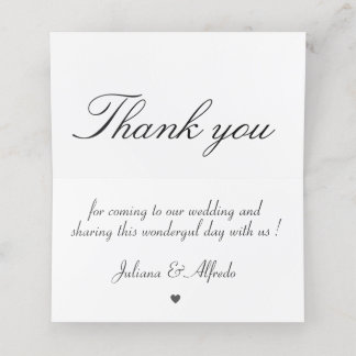 Carte De Placement Custom Wedding/Event Name Placeholders