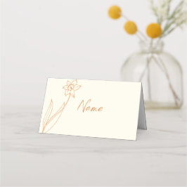Carte De Placement Daffodique de la carte mariage Place et Escort