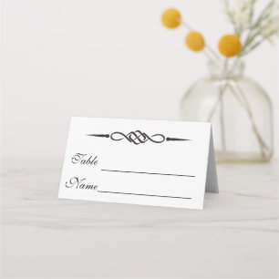 Carte de placement de mariage en nœud celtique