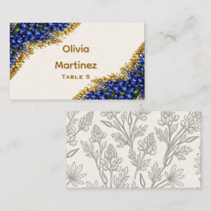 Carte de placement de mariage Texas Bluebonnet