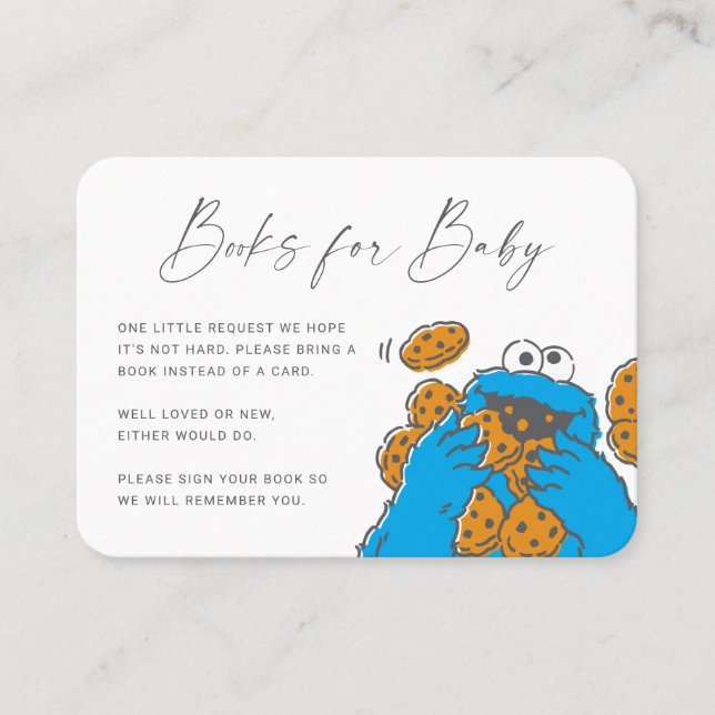 Carte De Placement Demande de livre de monstre de cookies Insérer (Devant)