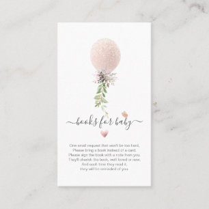 Carte De Placement Demande de livre PixDezines Rose de ballon paillet
