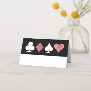 Carte De Placement Destinas Vegas glacé Rose Gold Blank