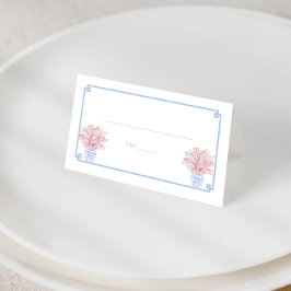 Carte De Placement Dîner de répétition Pretty Pink And Blue Chinoiser