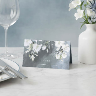 Carte De Placement Dragonfly Floral Sweet 16 Bleu Poussiéreux ID1310