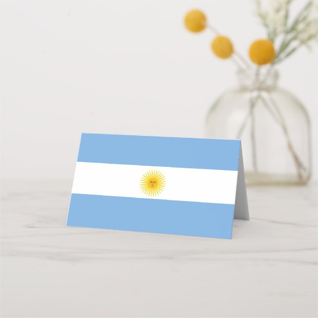 Carte De Placement Drapeau Argentine (Devant)