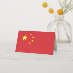 Carte De Placement Drapeau chinois