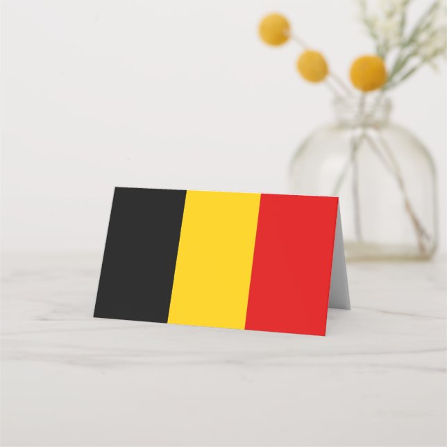 Carte De Placement Drapeau de Belgique (Devant)